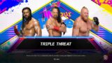 Roman Reigns vs. Shinsuke Nakamura vs. Brock Lesnar | Triple Threat | 2K23 | PS5