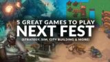 STEAM NEXT FEST 2023 | 5 Great Games to Try – June 2023 (Strategy, Management, City Building, RPG)