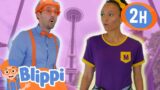 Space Friends | Blippi and Meekah Best Friend Adventures | Educational Videos for Kids