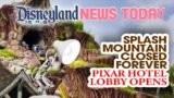 Splash Mountain Closed Forever at Disneyland, Tiana Updates, PIXAR Hotel Lobby Opens