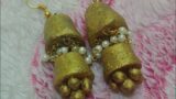 Terracotta step jhumka /double layer jhumka making for beginners