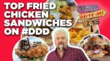 Top #DDD Fried Chicken Sandwich Videos with Guy Fieri | Diners, Drive-Ins and Dives | Food Network
