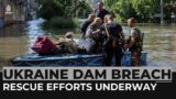 Ukraine war: Rescue efforts underway after Nova Kakhovka dam disaster & flood