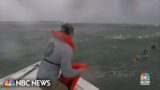Video shows rescue after house boat capsizes off Florida coast