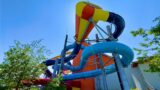 Waterslides at Donautherme Ingolstadt in Germany