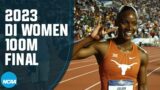 Women's 100m final – 2023 NCAA outdoor track and field championships