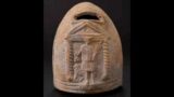 World History- terracotta money box in the shape of a beehive, decorated #shorts