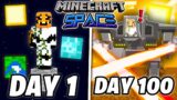 i survived 100 days in space on hardcore minecraft
