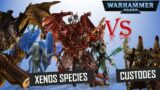 10 Xenos Warriors EQUAL to Custodes in Combat (Warhammer 40K)