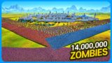 14 MILLION ZOMBIES vs Humanity's Fort – Ultimate Epic Battle Simulator 2 UEBS 2 (4K)