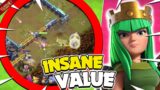 4-Healer Queen Charge is AMAZING Like THIS (Clash of Clans)