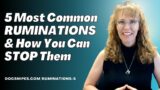 5 Most Common Unwanted Thoughts and How to Stop Them | CBT Self Help Tools