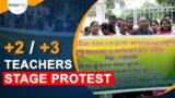 662 non-aided college teachers stage protest