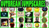 ALL OUTBREAK JUMPSCARES   / Nico's Nextbots / Roblox