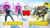 Can 2 Champions beat 5 Golds in Rainbow Six Siege?