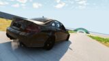 Cars vs Death Descent! BeamNG Drive Realistic Cars Crashes #6