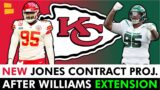 Chris Jones Contract Projection AFTER Quinnen Williams Extension + Patrick Mahomes Chiefs News