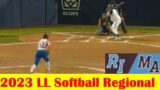Cranston, RI vs Worcester, MA Softball Game Highlights, 2023 Little League Regional
