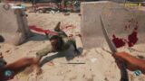 [Dead island 2] fighting a crowd of Zombies