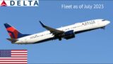 Delta Air Lines Fleet as of July 2023