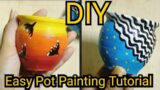 Easy Pot Painting Tutorial/DIY Pot Painting/Home Decor/Easy terracotta pot painting/Pot Decor