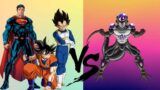 Epic Team Up! Goku, Superman, and Vegeta vs Black Frieza [Parts 1 and 2]