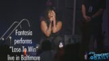 Fantasia gives a testimony during "Lose To Win" performance live in Baltimore
