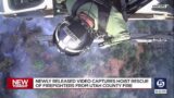 Footage from Utah DPS helicopter captures rescue of firefighters in Utah County