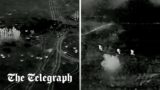Footage shows Russian troops flee as Ukraine fires cluster munitions