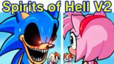 Friday Night Funkin' VS Sonic.Exe – Spirits Of Hell V2 Part 1 (FNF Mod) (Sonic/Sally/Amy/Cream)