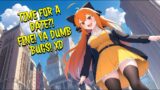 Giantess Rika Makes Fun of Weird "Anime"!