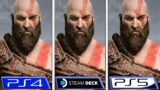 God of War | Steam Deck – PS4 – PS5 | Graphics Comparison