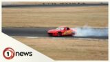 Good Sorts: Lightning McQueen-inspired man drifts across tracks for charity