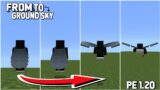 How To Fly From Ground Tp Sky | Minecraft Pe 1.20 | #minecraft