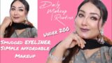 How to do Smudged EYELINER | Makeup Tutorial for beginners under Rs 200 #makeup #youtube