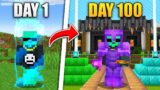 I Survived 100 Days in an EXPANDING WORLD in Minecraft