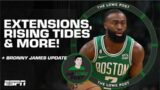 Jaylen Brown signs extension, Thunder rising + Bronny James update | The Lowe Post