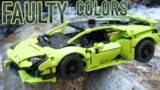 LEGO Technic Lamborghini Huracan Review! Lime discoloration… AGAIN