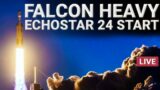 Live: Falcon Heavy Start mit doppelter Booster Landung – EchoStar 24/Jupiter 3