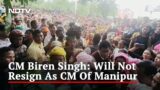 Manipur's N Biren Singh "Almost Quits", Torn Resignation Letter Emerges | The News
