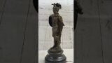Mars God of War Bronze Metal Warrior Statue Sculpture Figure on Marble Base 29" x 13" YRD-237