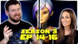 My wife watches Star Wars: Rebels for the FIRST time || Season 3 Episodes 14-16