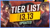 NEW UPDATED TIER LIST for PATCH 13.13 – League of Legends