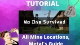 No One Survived Tutorial All Mine Locations & What Each One Has