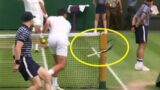 Novak Djokovic Smashes Racket video vs Carlos Alcaraz at Wimbledon final