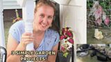 Paint & Mount Terracotta Flowerpots-Plant a Shade Garden-Mount a Garden Hose