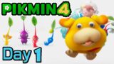 Pikmin 4 – Rescue Dog Oatchi & Character Creator – DAY 1 – Nintendo Gameplay Walkthrough Part 1