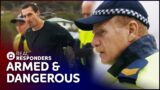 Standoff Between Prisoner On The Run And Police Officers | Air Rescue | Real Responders