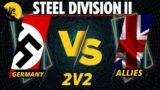 Steel Division II. Toulon vs DFL/6th AB. 2v2 Gameplay.