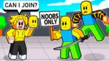 TOXIC GROUP in Roblox Saitama Battlegrounds Only Lets NOOBs In.. So I Went Undercover!